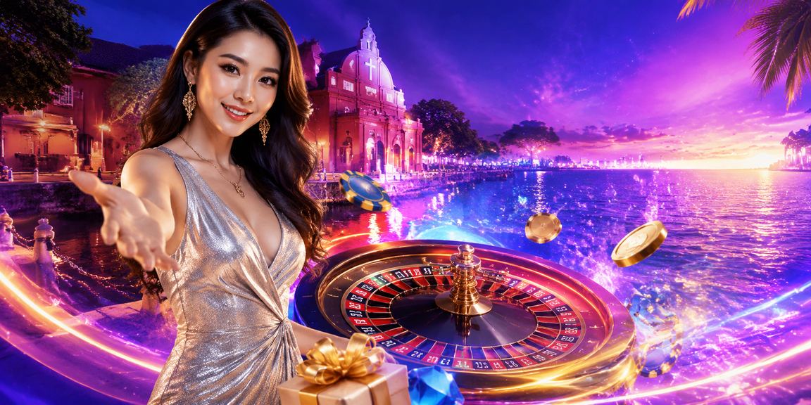 Meja roulette dan permainan kasino klasik di Melaka